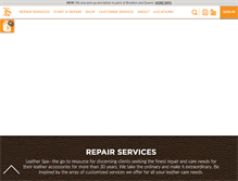 Tablet Screenshot of leatherspa.com